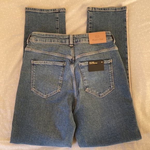 Massimo Dutti Mid Rise Slim Cropped Jeans Size 4 - Picture 3 of 9